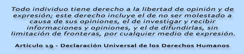 Aeticulo 19 - Declaracin Universal de los Derechos Humanos